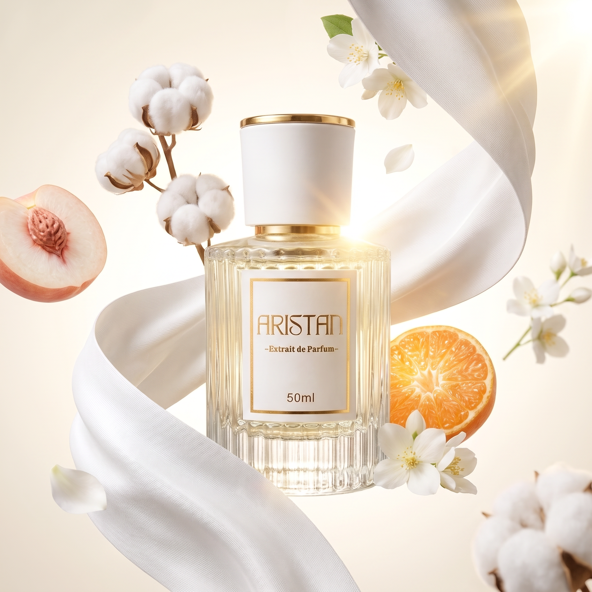 Be THAT Clean Girl Extrait de Parfum von ARISTAN mit Baumwolle, weißem Pfirsich und Mandarine