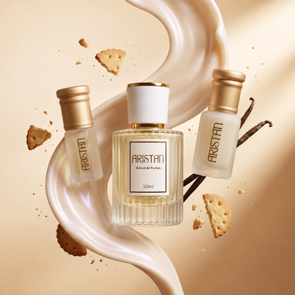 Gourmand Bundle - ARISTAN Latte Bianco, Biscuits, Musk Al Tahara Vanille