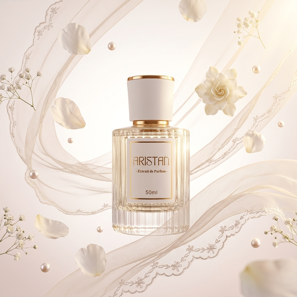 Bride 26 Extrait de Parfum von Aristan mit Brauttüll, Pfingstrose und Perlen