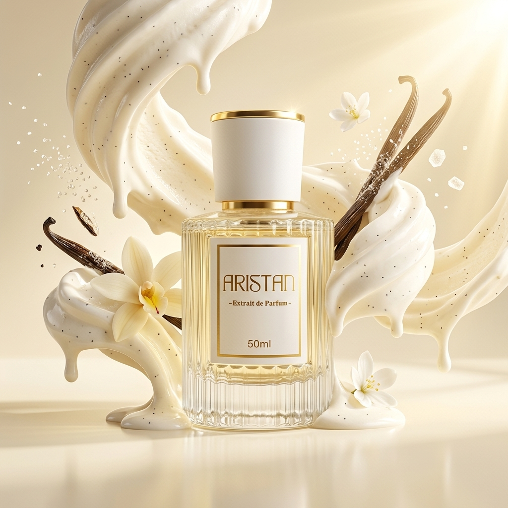 Vanilla Ice Cream Extrait de Parfum von Aristan mit Vanilleeis, Sahne und Vanilleschoten