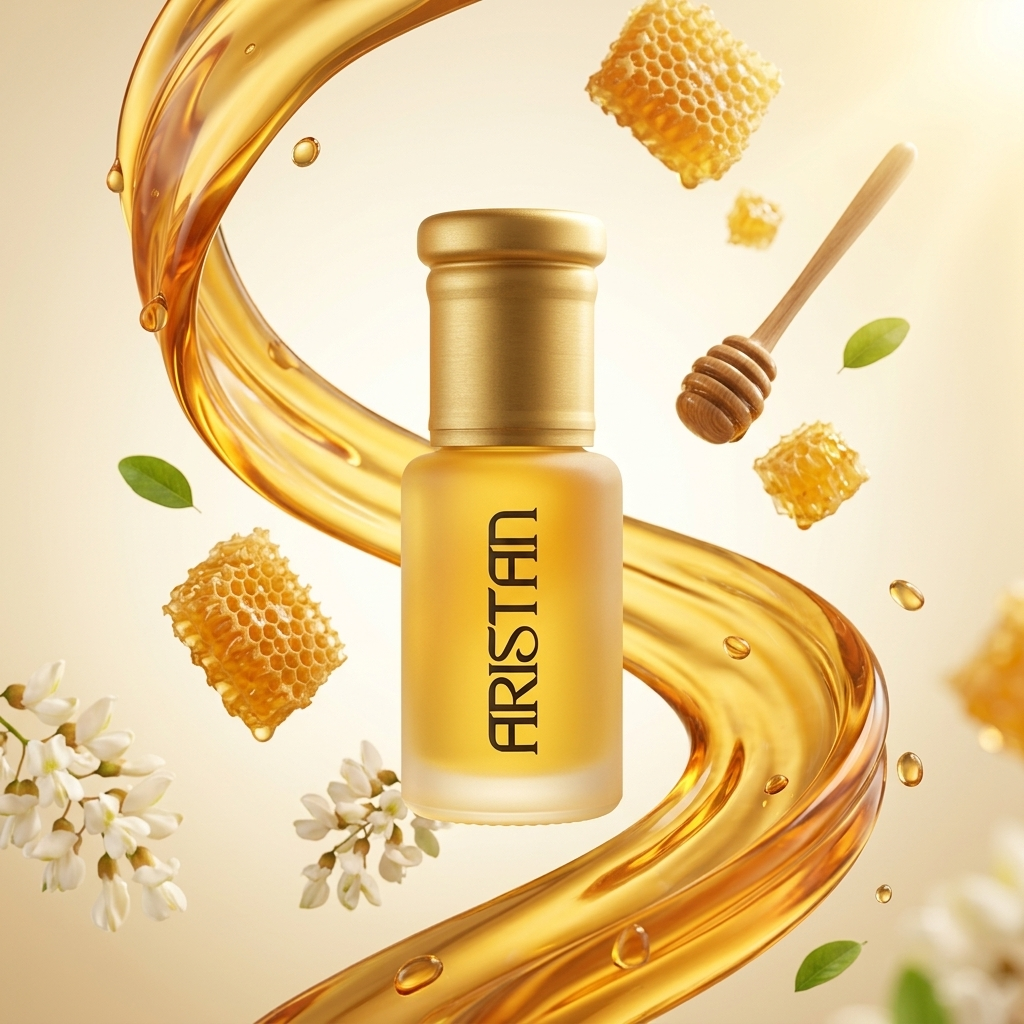 Musk Al Tahara Honey 6 ml Parfumöl von Aristan mit Honig und Honigwabe