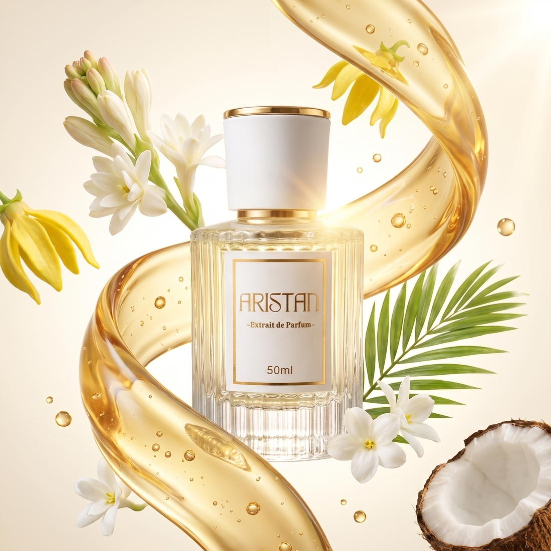 White Sun Extrait de Parfum von ARISTAN mit Tuberose, Ylang-Ylang und Kokos