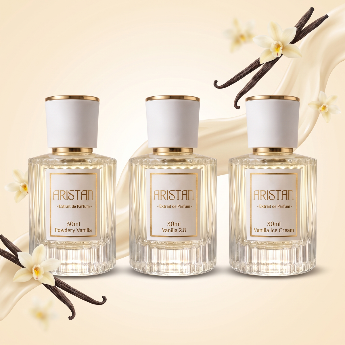 Vanilla Trio Bundle – Powdery Vanilla, Vanilla 2.8, Vanilla Ice Cream